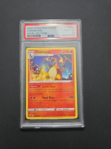 2020 Pokémon SWSH Charizard PSA Gem Mint 10 Vivid Voltage - Bild 1 von 2
