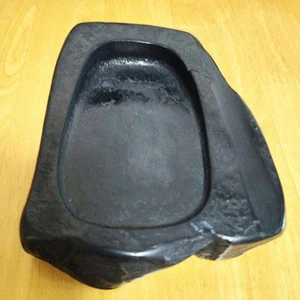 Pietra inchiostro calligrafia nera antico vintage Suzuri Sumi Grinder Shodo Shuji strumento - Foto 1 di 12