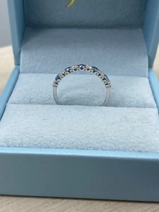 Bracelet de mariage diamant taille ronde 0,50 carat cultivé en laboratoire or blanc 14 carats 11 pierres - Photo 1 sur 17
