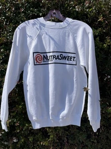Vintage 80s NutraSweet Promo Rare Sweatshirt Sz S Raglan Diet Coke Aspartame - Picture 1 of 6