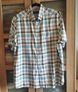 Marks & Spencer M&S Blue Harbour Men's Short Sleeve Shirt - Size L - 100% Cotton - Picture 1 of 8