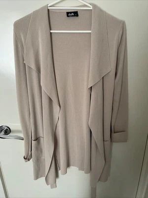 Cárdigan para mujer Dotti - Talla XS - Beige - Bolsillos y cinturón Foto 1 de 4