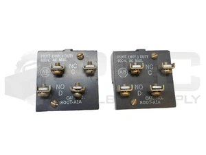 SET BESTEHEND AUS 2 NEUEN ALLEN BRADLEY 800T-A1A KONTAKTBLOCK 600 VAC - Bild 1 von 4