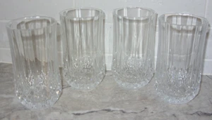 CRISTAL D'ARQUES-DURAND 4 Clear Longchamp 10 oz. Tumblers Drinking Glasses VGC - Picture 1 of 8