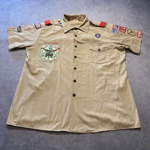 Vintage Boy Scouts America Shirt Mens XL BSA Uniform Assistant Scoutmaster USA - Picture 1 of 12