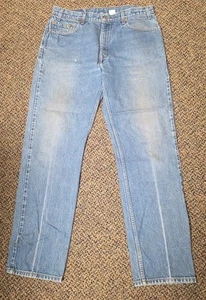 Vintage Levis Jeans Men 36x34 Blue 505 Measures 36x33 - Picture 1 of 9