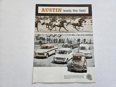 AUSTIN MINI COOPER A40 1100 A60 1800 A110 FOLLETO DE VENTAS 1966 1967 Foto 1 de 4