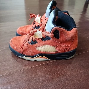 Sz 6 Wmns / 4.5 Youth GS Air Jordan 5 Retro Dunk on Mars Suede Basketball Shoes - Picture 1 of 11