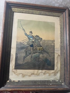 Antiker A Felguer Berlin "Jan III Sobieski König von Polen 1683" Druck - gerahmt - Bild 1 von 22