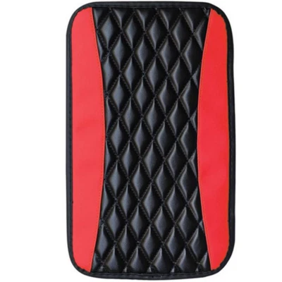 Car Armrest Cushion Cover Center Console Box Elbow Support Pad Protector Mat Red - Image 1 of 4