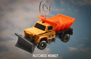 Highway Big Blade Snow Plow Salt Truck Custom Christmas Tree Ornament DOT MDOT - Picture 1 of 13