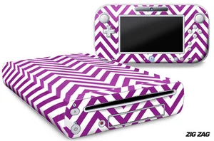 Skin Decal Wrap for Nintendo Wii U Gaming Console & Controller Sticker ZIG ZAG - Picture 1 of 1
