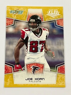 Super Bowl XLIII 2008 Score Football Gold #14 - Joe Horn - Falcons Foto 1 de 2