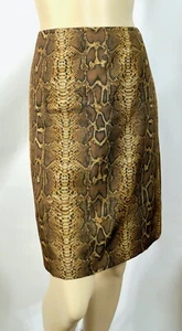 Size 4 Doncaster Python Snake Pencil Skirt - Picture 1 of 5