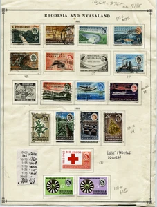 🦋🦋Rhodesia & Nyasaland Lot 1960 Sc#172-190VF OG, LH Sc$32+ FREE S/H for USA - Picture 1 of 1