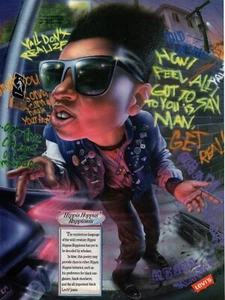 JEANS LEVI'S VINTAGE 1990 STAMPA AD HIPPIS HOPPUS RAPPONIS - Foto 1 di 1