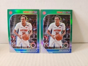 John Henson 2019-20 Hoops Premium Stock Green Prizm #35 Detroit Pistons (2) - Picture 1 of 2