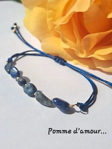 Armband aus Lapislazuli Stein, verstellbar, neu - Bild 1 von 4