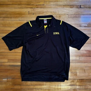 Nike Dri-fit L University Of Iowa Hawkeyes Athletic Polo large - Picture 1 of 4
