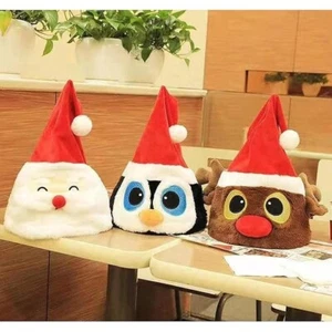Singing Dancing Christmas Hat Cute Santa Hats for Adults & Kids Fun Swing Music - Picture 1 of 10