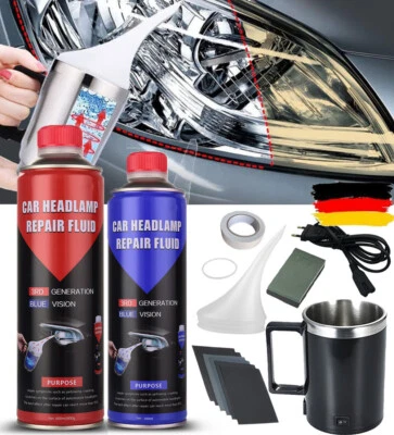 500+800g Professional Headlight Refurbishment Kit/Vapor/Headlight Polish Set - Image 1 of 4