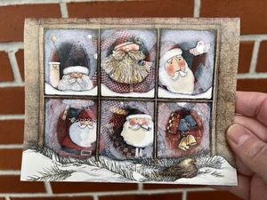Main Street Press Christmas Cards Santa Claus Sherri Buck Baldwin Vintage 1993 - Picture 1 of 6