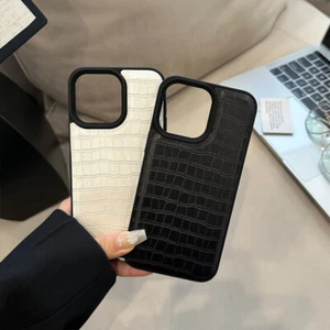 Crocodile Lines Shockproof For iPhone 11 12 13 14 15 Pro Max Case Back Cover - Photo 1 sur 13