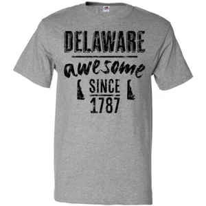Inktastic Delaware Awesome Since 1787 T-Shirt Dover City Birthday Birthplace - Picture 1 of 11