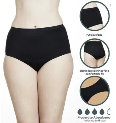 NWT   Speax by Thinx Absorbent Underwear Black Hiphugger Small - Image 1 of 4