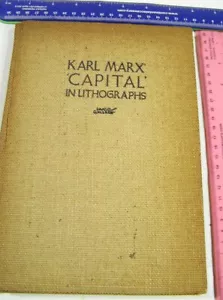 KARL MARX DAS CAPITAL/1934/1st ILLUS Ed./60 ORIGINAL LITHOGRAPHS by HUGO GELLERT - Picture 1 of 24