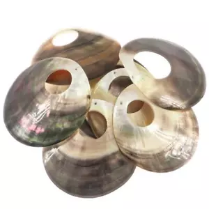 3" 75MM IRIDESCENTE GRANDE OSTRICA BLACKLIP GUSCIO MADREPERLA perline LOTTO 1-3-6 - Foto 1 di 2