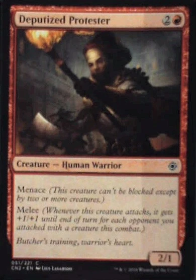 Deputized Protester - Conspiracy: Take the Crown: #51, MTG Nm R179 - Image 1 of 1