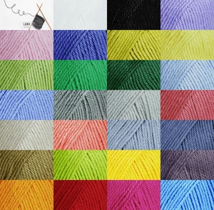 50g LANGYARNS Quattro Baumwolle Wolle Häkeln Stricken %SALE% 2004