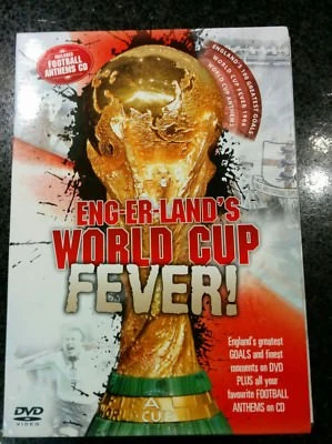 ENG-ER-LAND'S WORLD CUP FEVER 2 DVD CD BOX SET ENGLAND'S GREATEST GOALS FOOTBALL - Image 1 of 4