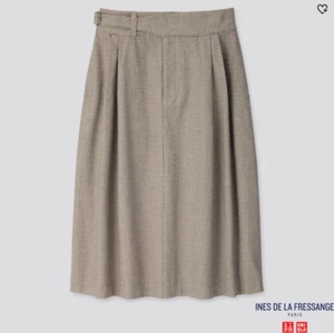 Uniqlo Women Cotton Tucked Midi Skirt (INES DE LA FRESSANGE) 6 Black - Picture 1 of 6