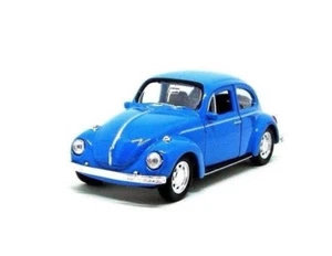 VOLKSWAGEN BEETLE (HARD TOP) BLUE WELLY 1:38 DIECAST CAR COLLECTOR'S MODEL, NEW - Picture 1 of 12