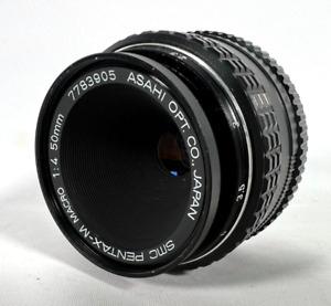 Asahi Pentax-M Macro 1:4 50mm Camera Lens K mount 7783905 Japan