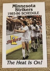 1985-86 Minnesota Strikers Soccer Schedule By Budweiser - Picture 1 of 2