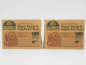 2 If You Care Paper Snack & Sandwich Bags - 96 bags - Picture 1 of 2