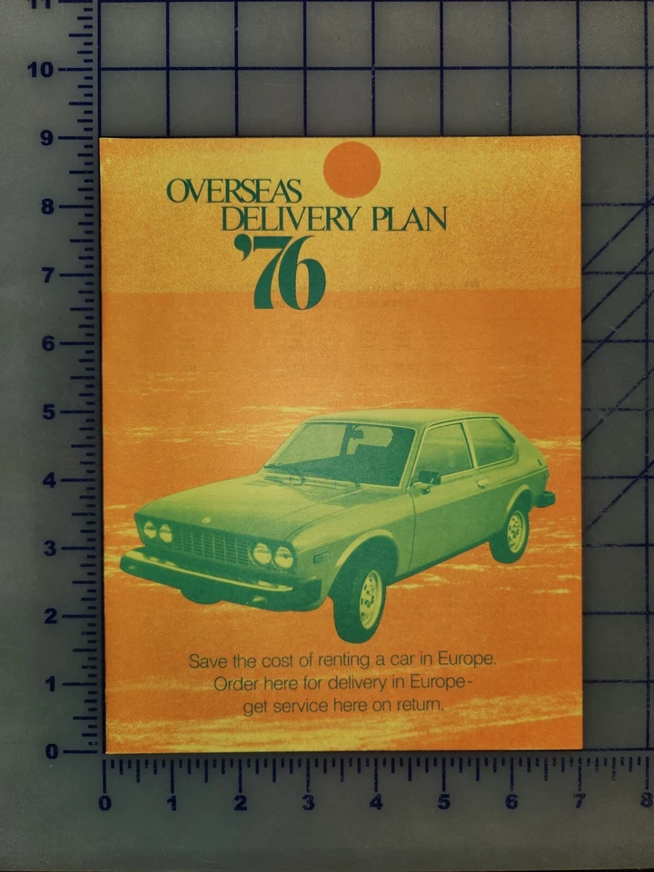 Fiat 1976 plano de entrega folleto carpeta original Foto 1 de 1