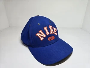 Vintage Nike Arch Spelledout Logo Swoosh 90's Hat Cap Size M/L - Picture 1 of 8