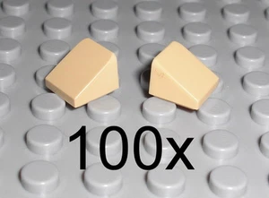 LEGO - 100x Dachstein 30 Grad 1x1x2/3 tan beige - Slope Schrägstein 54200 - Imagen 1 de 1