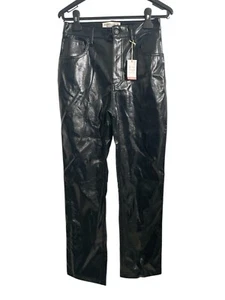 Abercrombie & Fitch The 90’ Straight Ultra High Rise Pants Size 26/2S Black - Picture 1 of 6