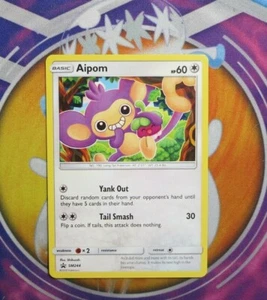 1x Aipom SM244 Black Star Promo Pokemon Card TCG - Picture 1 of 1