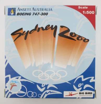 Big Bird / Herpa Ansett Australia Boeing 747-300 Model - Sydney 2000 - 1:500 - Image 1 of 4