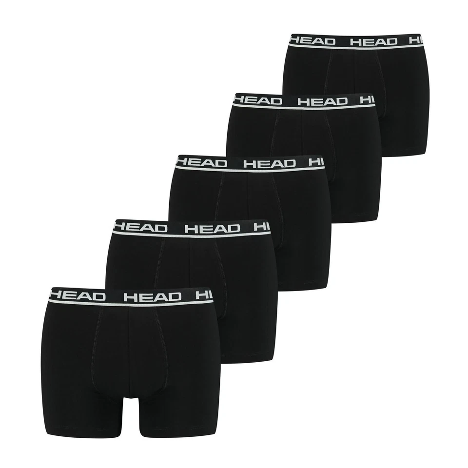 HEAD Bóxer Hombre Básico Boxer Ecom 5er Paquete S M L XL Azul Negro Stretch - Imagen 1 de 1