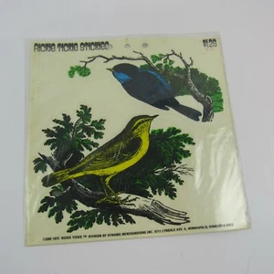 Rickie Tickie Vintage Stickies Birds in the wild Stickers Wall Decal 1970s - Picture 1 of 12