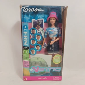2000 Y2K NSYNC #1 FAN TERESA BARBIE DOLL # 50536 CD + TARJETAS MATTEL NUEVO SELLADO - Imagen 1 de 7