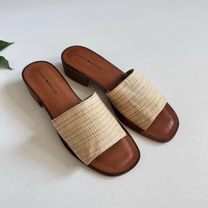 Lucky Brand Frijana Damen-Sandale Absatz Größe 10 M beige Medium - Bild 1 von 4