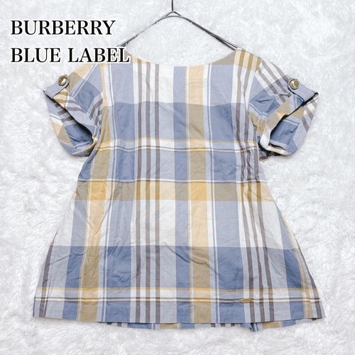 Burberry Blue Label Nova tunica a quadri multicolore 38 M (US:S) 84954c